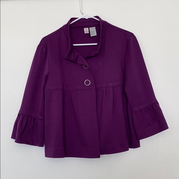 R.E.Q Jackets & Blazers - Purple jacket with felt buttons | Large